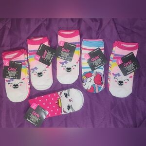 NEW - 12 - Pairs of Girl's Socks Sizes 11 - 3